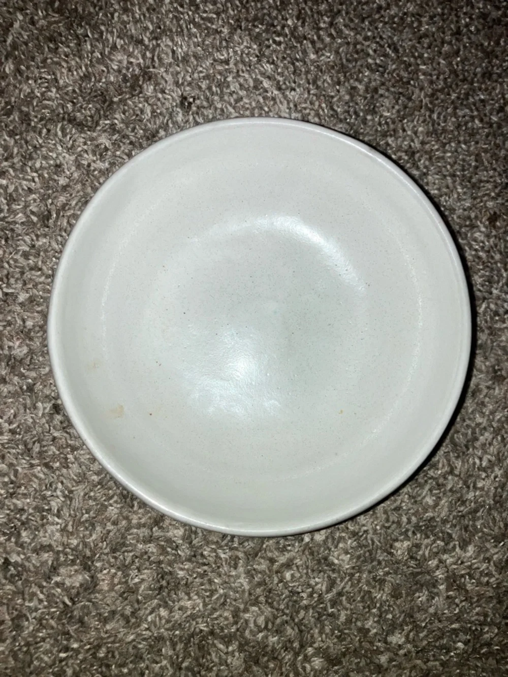 Crate&Barrel Jono Pandolfi Clay Pottery Bowl Gray With Brown Band Trim 6”